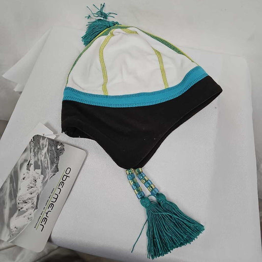 OBERMEYER Karlie Fleece Hat | Junior One Size | White/Teal/Black/Yellow