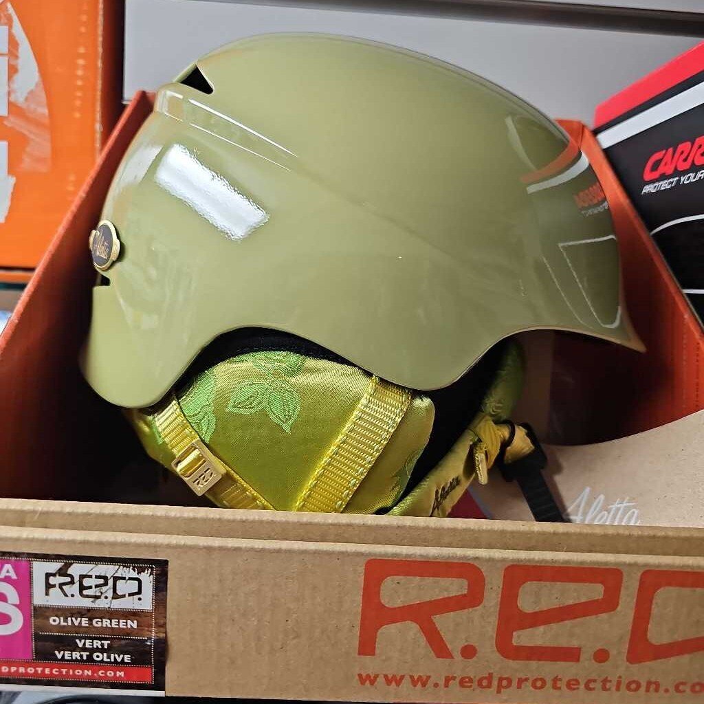 RED Alleta Women's Ski/Snowboard Helmet | XS (53-55cm) | Olive Green