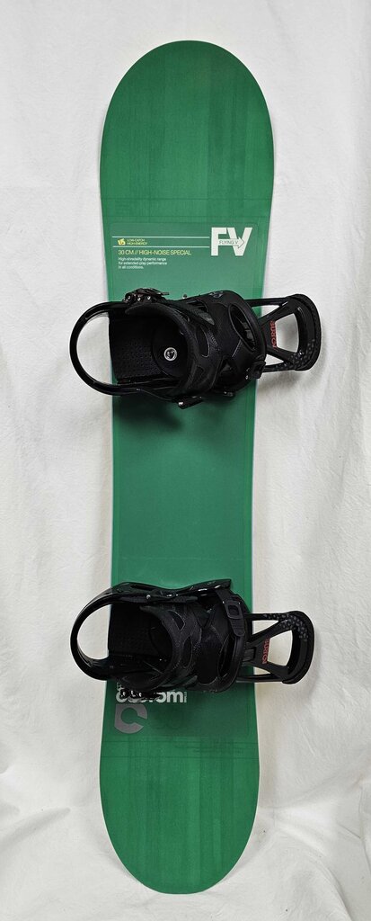 '13 Burton Custom Smalls 30 Snowboard w/ '12 Burton Freestyle One-Up Bindings | 130cm | Flying V | True-Twin