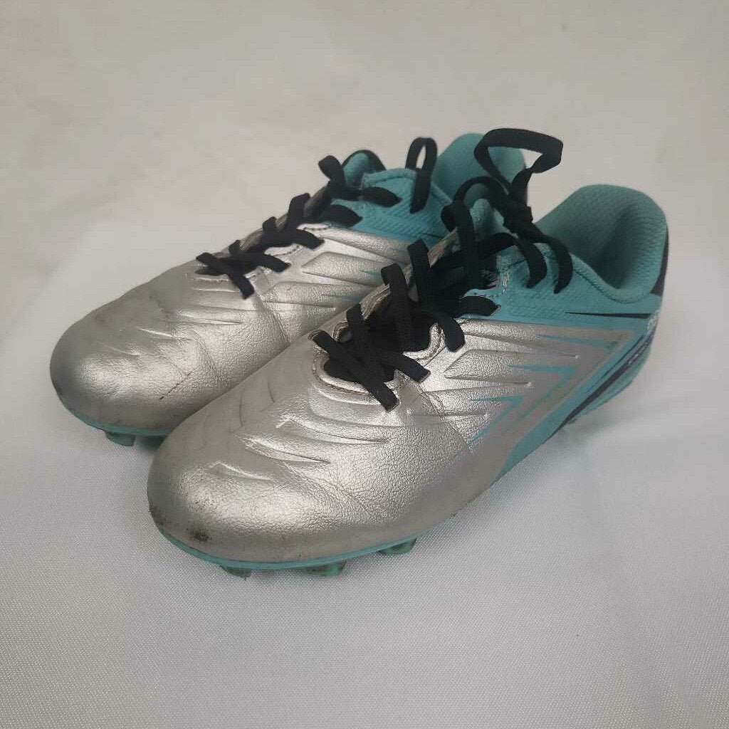 DSG Speed Vapor Soccer Cleats Silver/Blue Size Youth 13