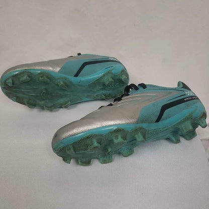 DSG Speed Vapor Soccer Cleats Silver/Blue Size Youth 13