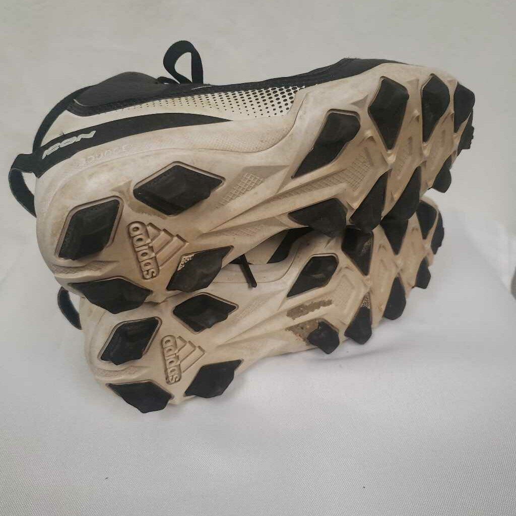 Adidas Icon Ironskin Baseball/Softball Cleats Black/White Size Y13