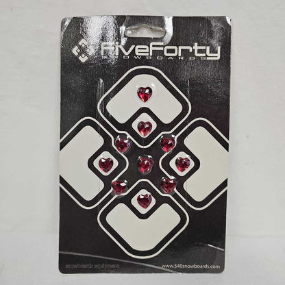 FiveForty Snowboards Stomp Pad | Red Heart Gems | 10ct