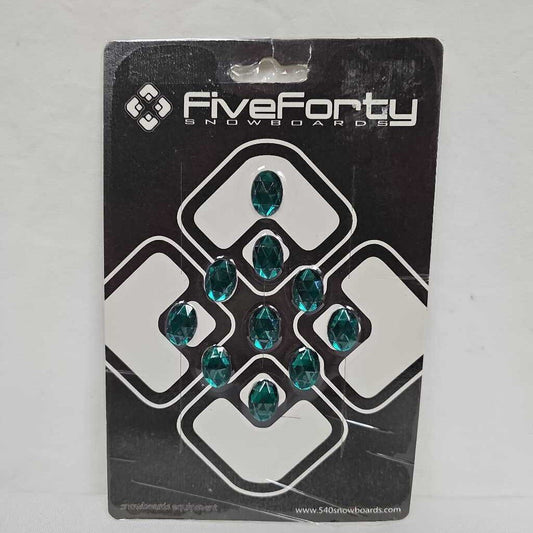 FiveForty Snowboards Stomp Pad | Green Oval Gems 10ct