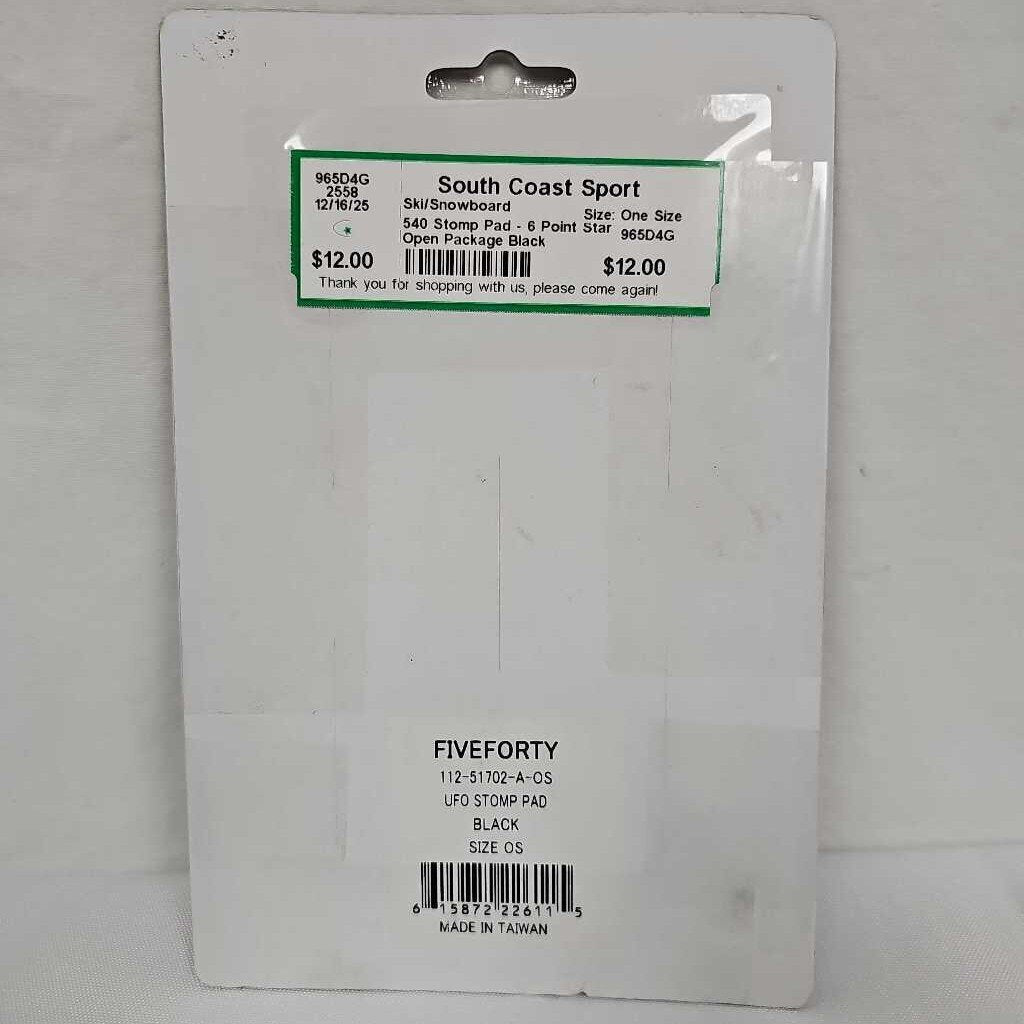 540 Stomp Pad - 6 Point Star Open Package