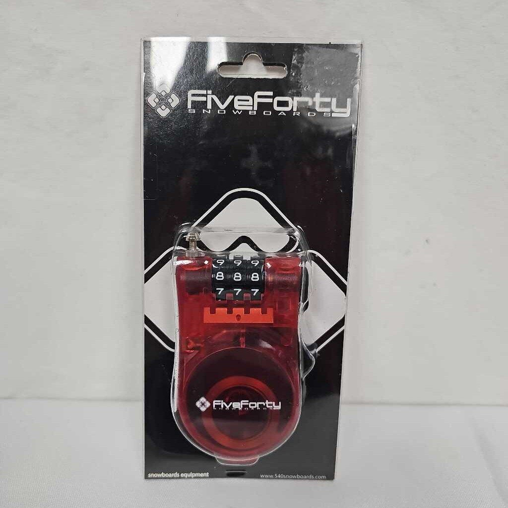 FiveForty Snowboards 24" Retractable Ski/Snowboard Lock | Red