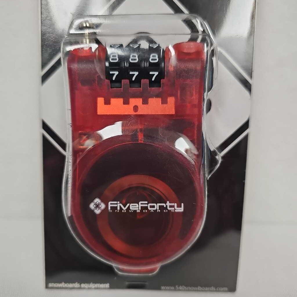 FiveForty Snowboards 24" Retractable Ski/Snowboard Lock | Red
