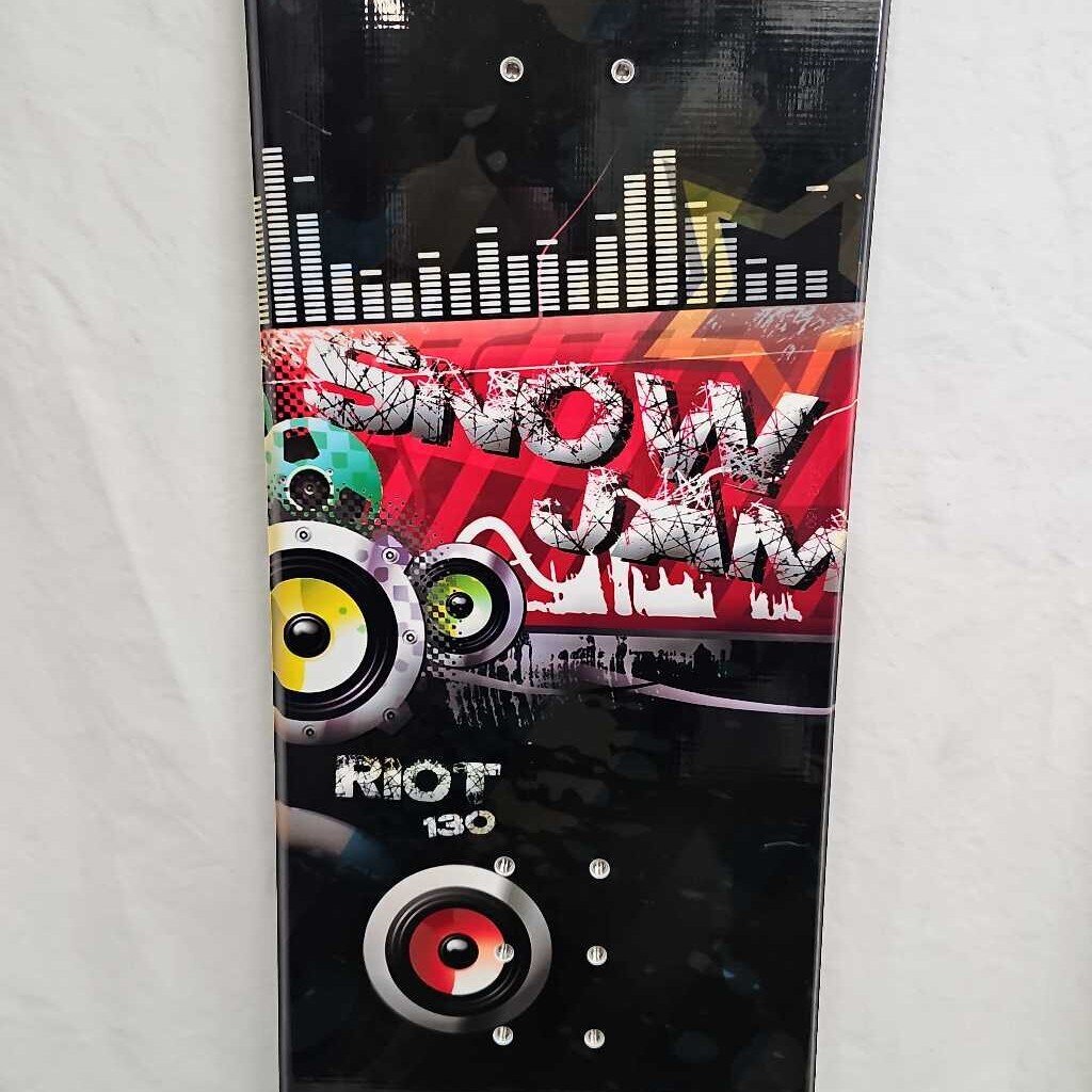 SnowJam Riot Snowboard |130cm | Freestyle/All-Mountain | True Twin