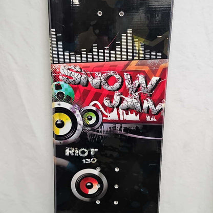 SnowJam Riot Snowboard |130cm | Freestyle/All-Mountain | True Twin