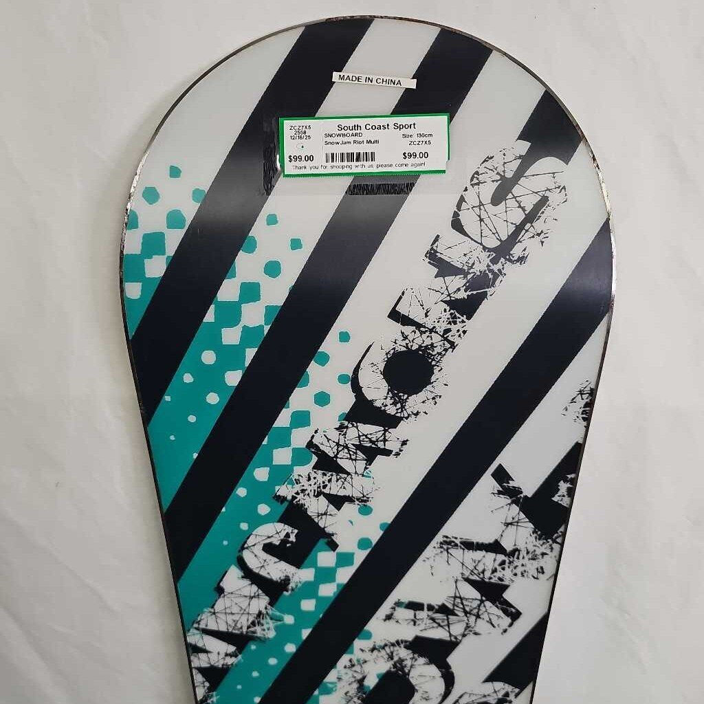 SnowJam Riot Snowboard |130cm | Freestyle/All-Mountain | True Twin