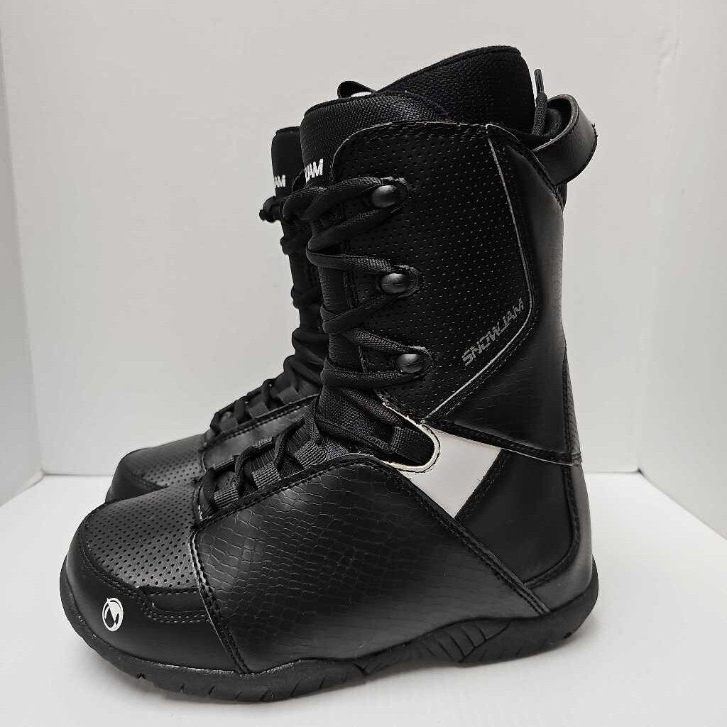 SnowJam Rebel Snowboard Boots | Men's 8 | Black/White