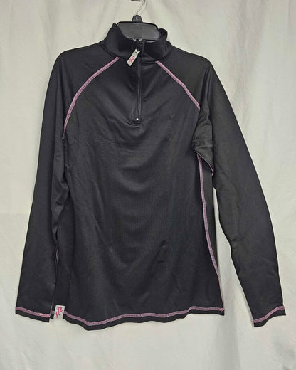 K2 Ladies Thermal Base Layer Long Sleeve 1/4 Zip Top - Size Large