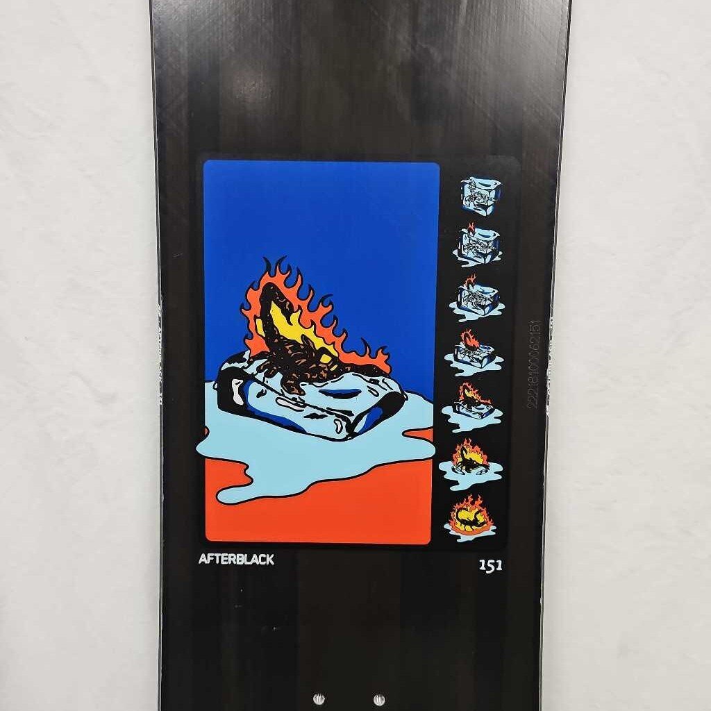 K2 Afterblack 2023 Snowboard | 151cm | Freestyle/All-Mountain | True Twin