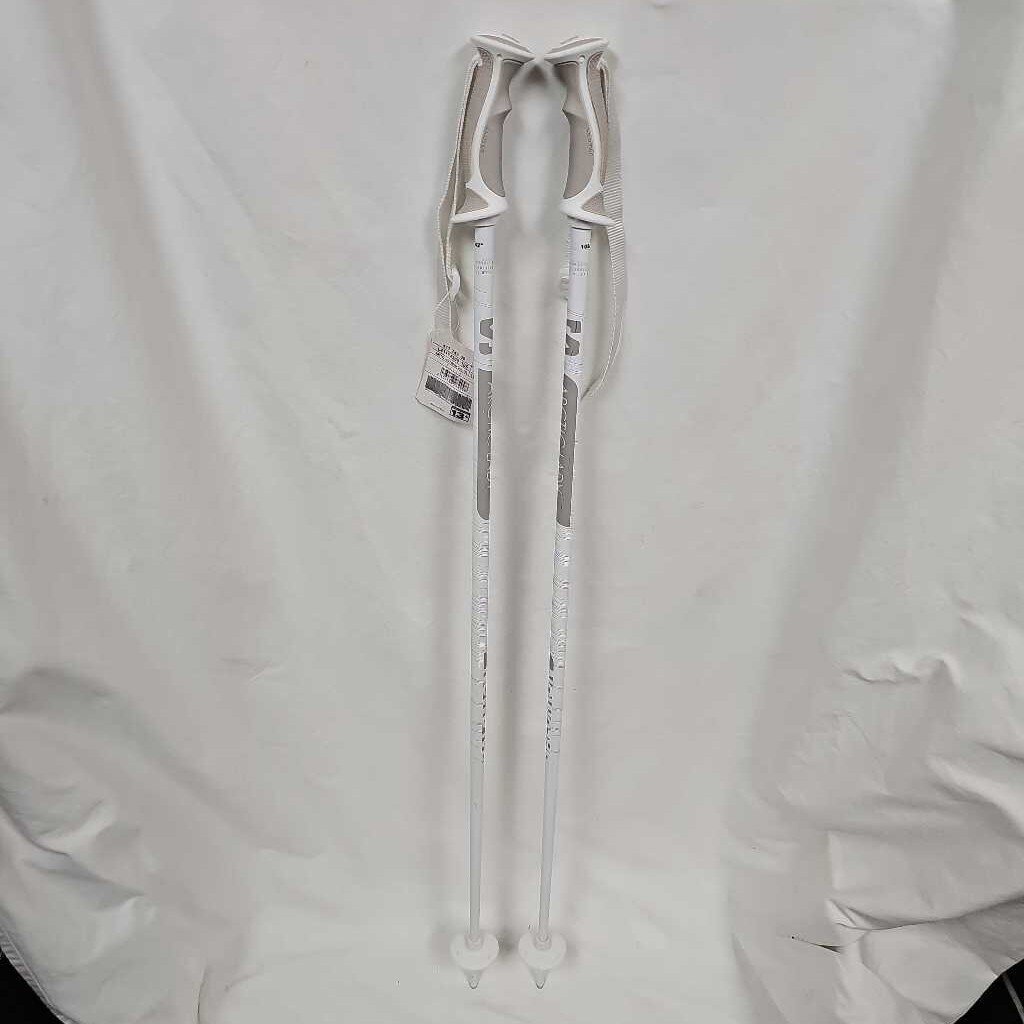 Salomon Arctic Lady Ski Poles | 42"/105cm | White/Grey | All-Mountain