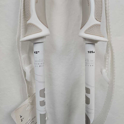 Salomon Arctic Lady Ski Poles | 42"/105cm | White/Grey | All-Mountain