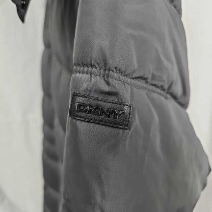 DKNY Faux Fur Trim Women's Hooded Puffer Coat | XXL