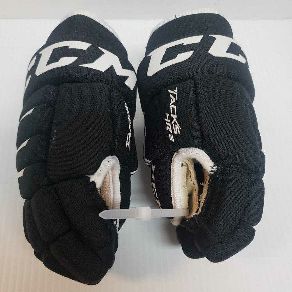 CCM Tacks 4R2 Hockey Gloves Black/White Size 9"