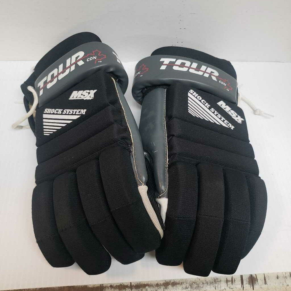 Tour MSX Hockey Gloves Black/Grey Size 16.5" - 18"