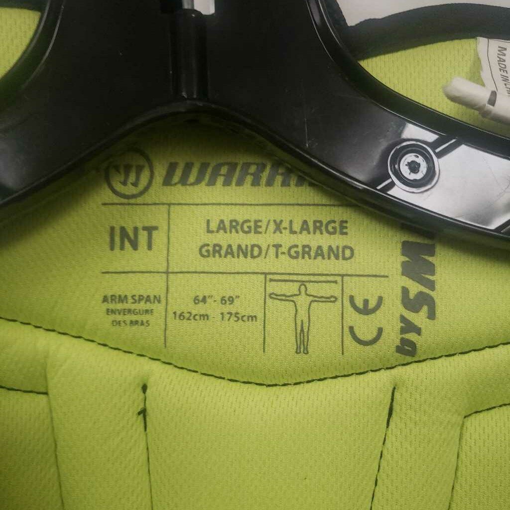 Warrior R/X4E Goalie Chest Protector Size Intermediate Large/Extra Large