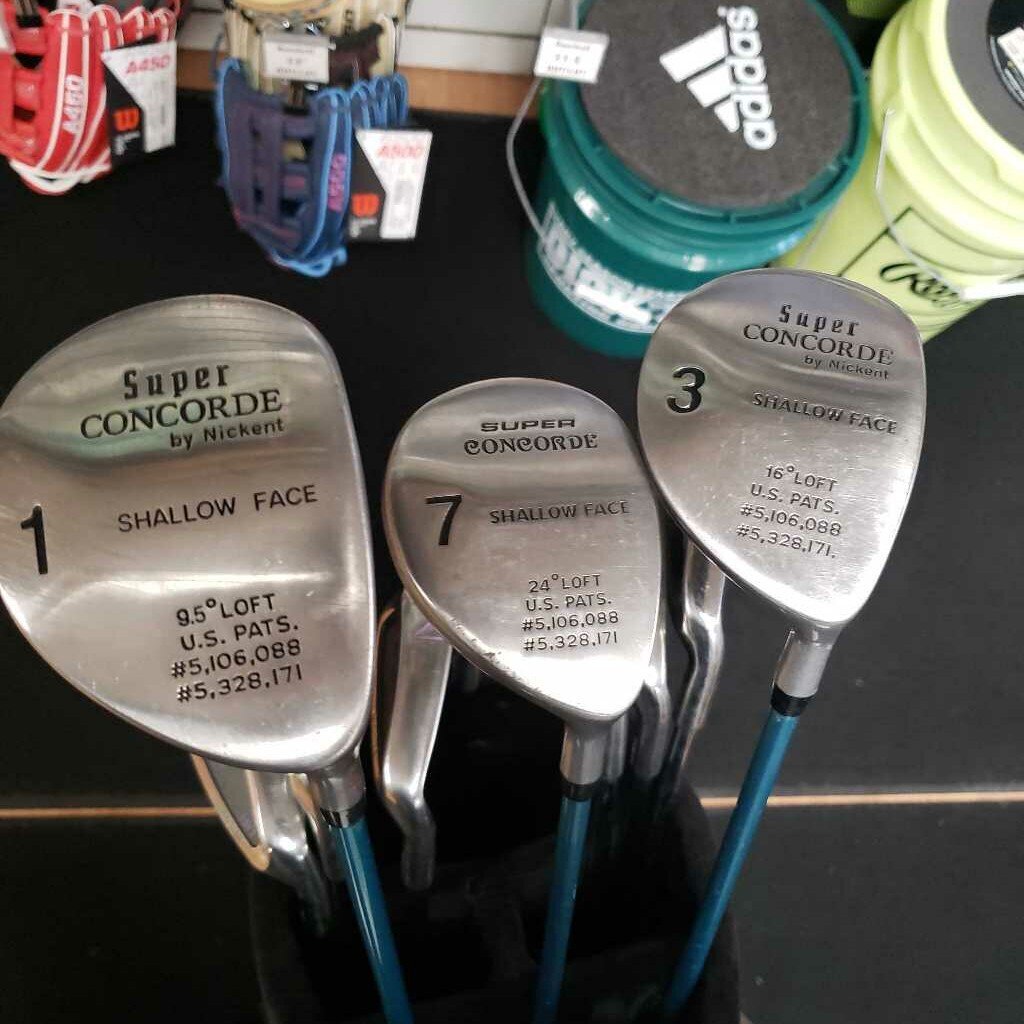 Impex Womens Golf Set w/Stand Bag 4-sw,Driver,3&7 Woods( no pw or putter)