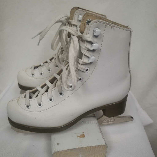 Jackson Glacier 120 Figure Skates White Size Y13