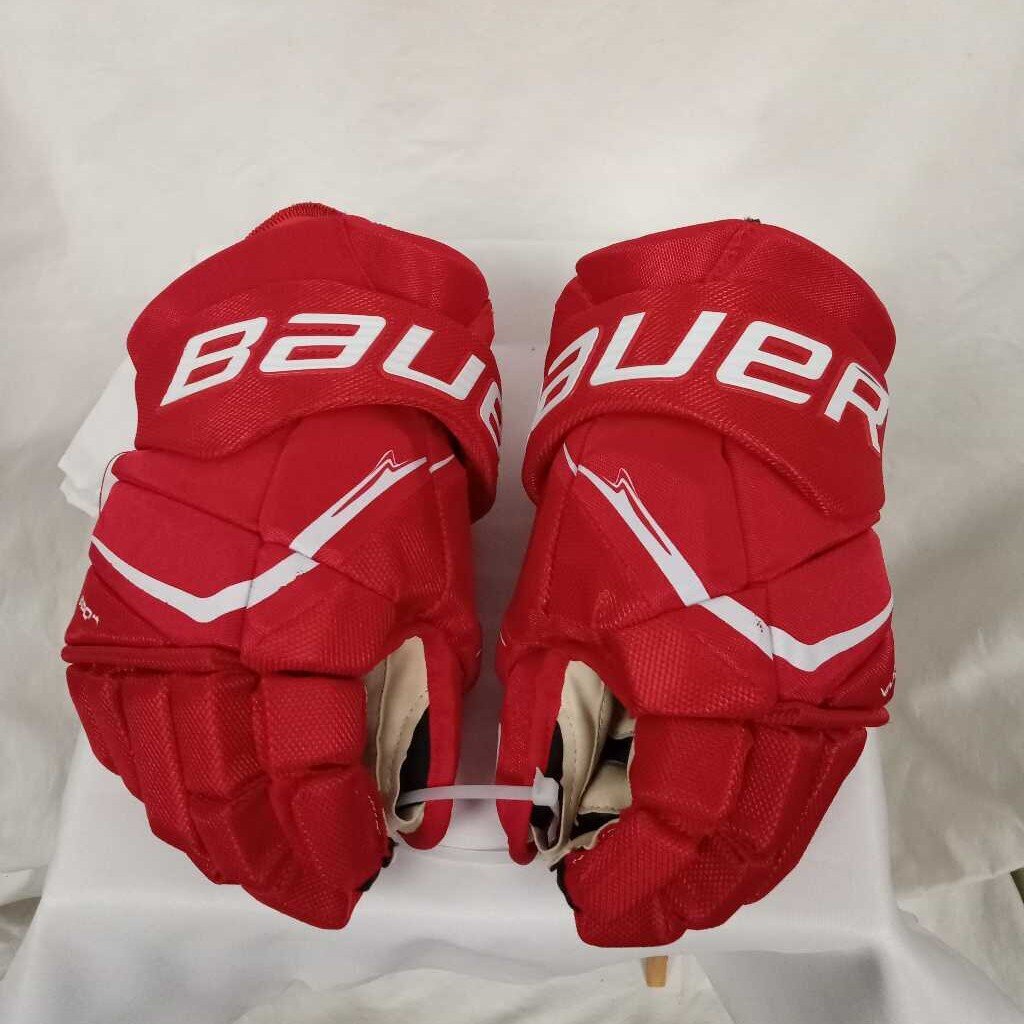 Bauer Vapor Flypro Hockey Gloves Red Size 13"