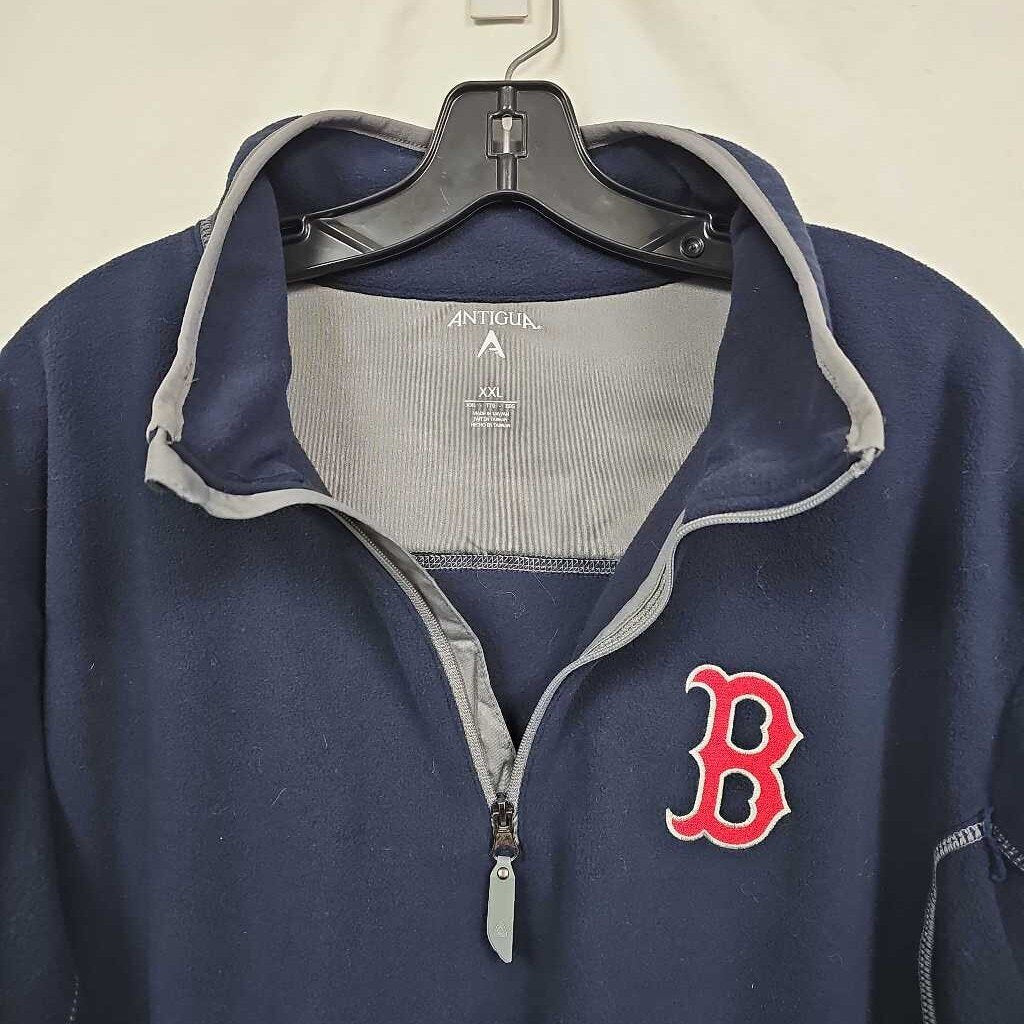 Antigua Boston Red Sox 1/4 Zip Fleece Pullover - Size Men's XXL