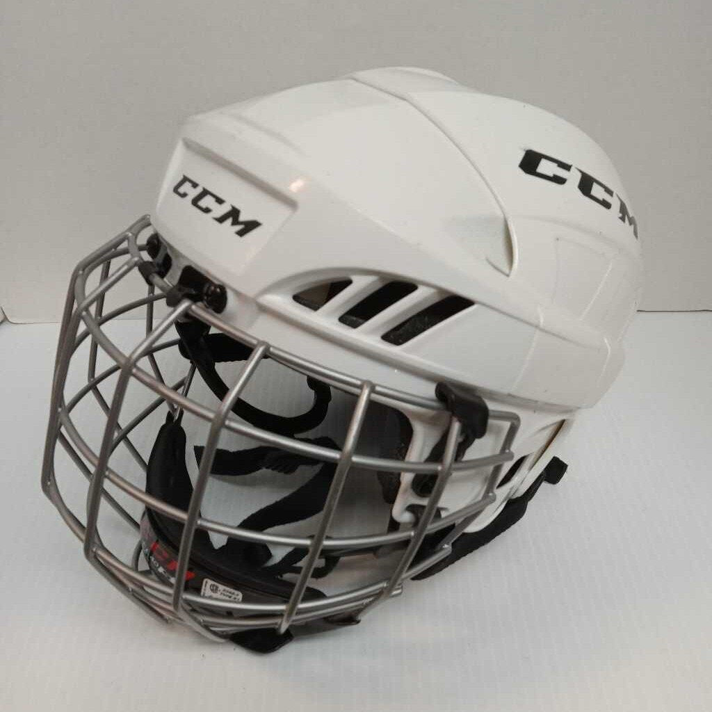 CCM FL40 Hockey Helmet Combo White Size Senior Small(Expired)