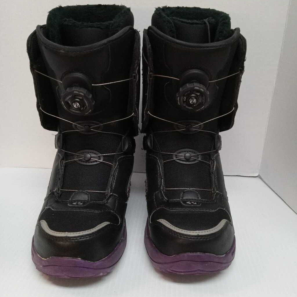 Thirtytwo Lock Boa Snowboard Boots Black/Purple Size 6.5 Womens