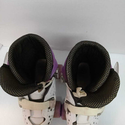 Roller Derby Trac Star Roller Skates White/Purple Size 2 - 4 Adjustable