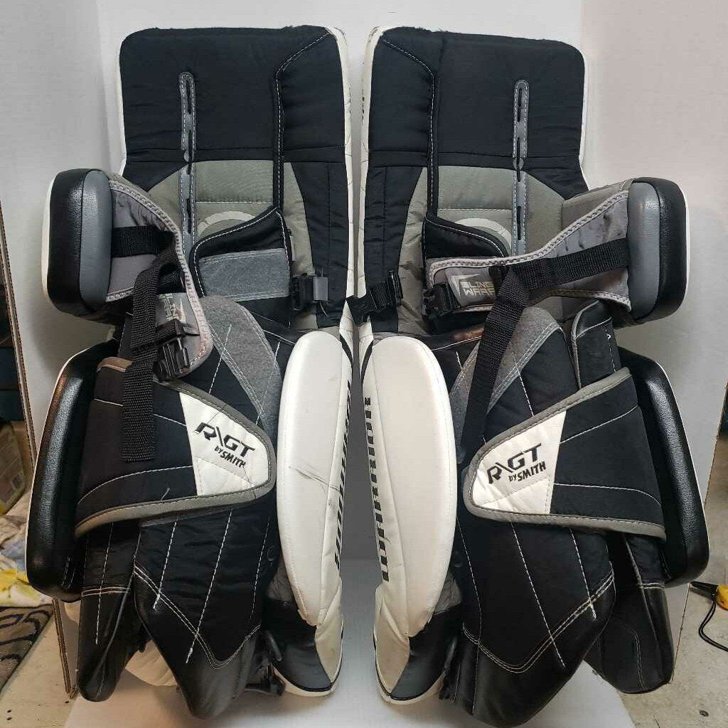 Warrior Ritual R/GT Hockey Goalie Pads White/Black Size 31" + 1"