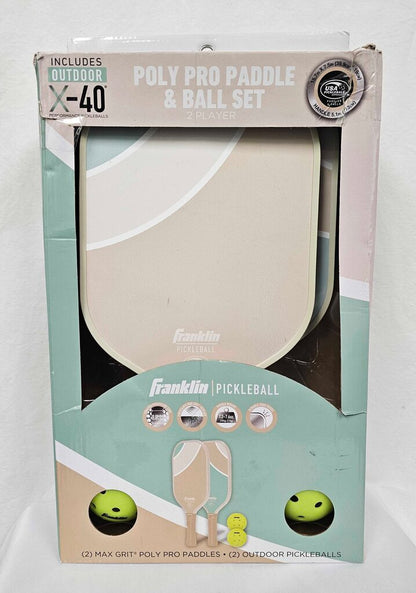 Franklin Pickleball Poly Pro Paddle & Ball Set - 2 Player set