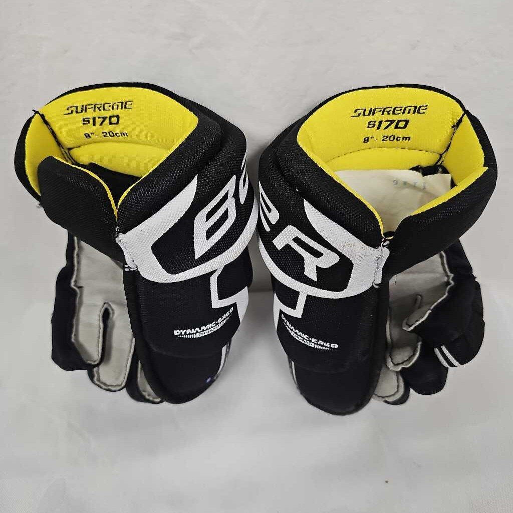 Bauer Supreme S170 Youth Hockey Gloves - Size 8"