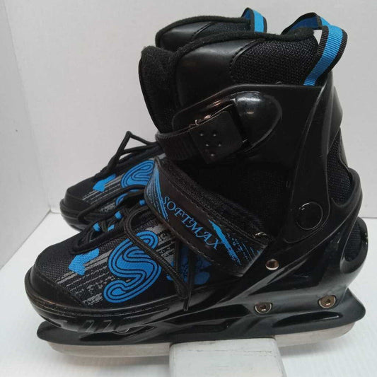 Softmax Recreational Skates Black Size Y13 - 3 Adjustable