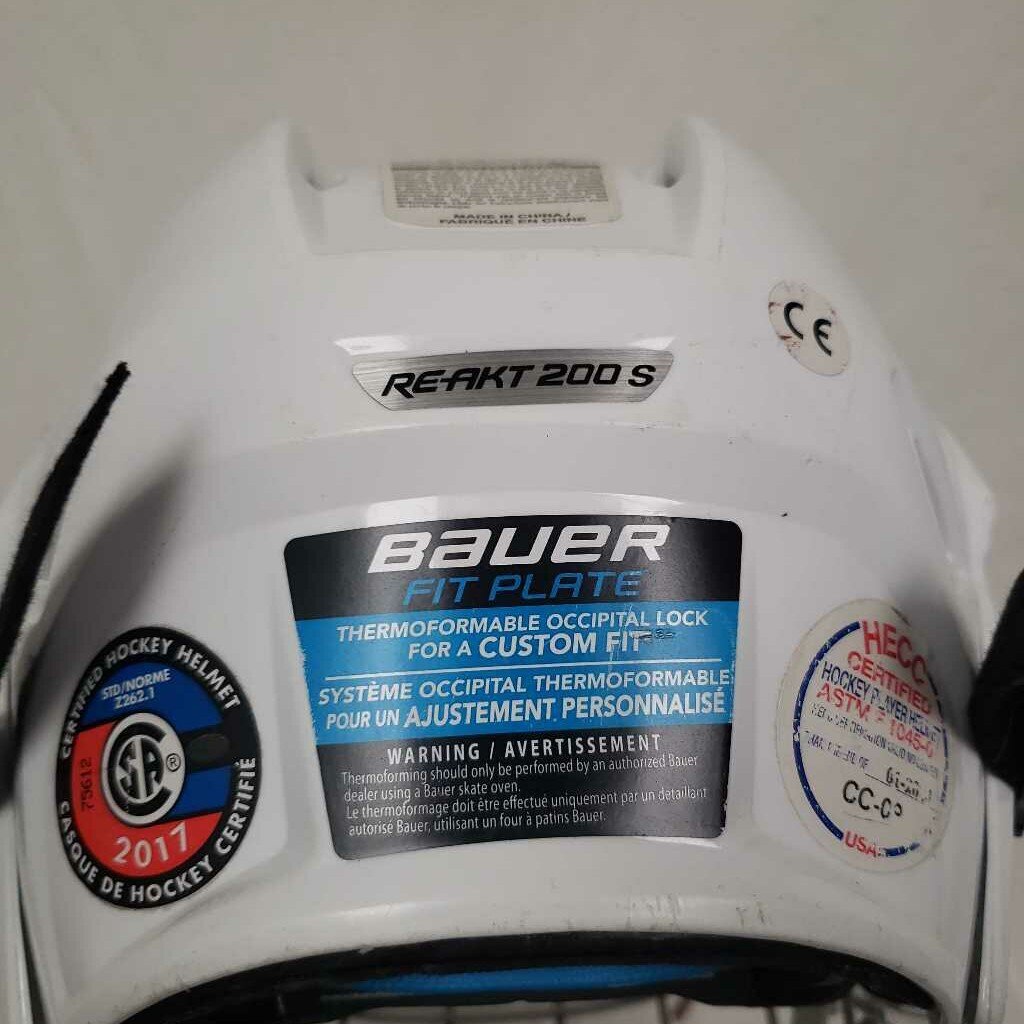 Bauer RE-AKT 200 Hockey Helmet Combo- Size Small *Expired*
