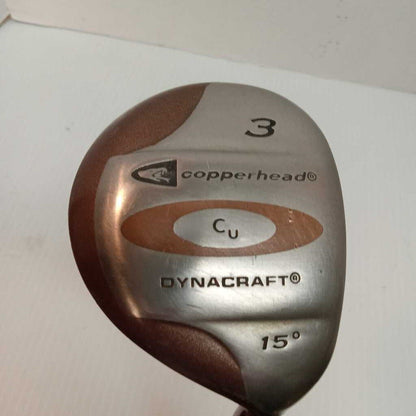 Dynacraft Copperheard 3 Wood 15* Mens Right Hand With Stiff Graphite Shaft
