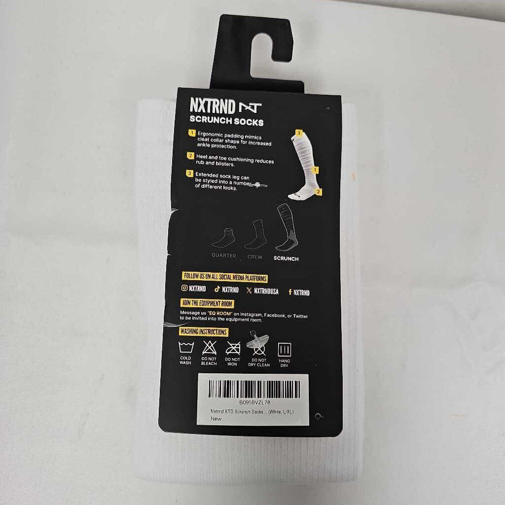 NXTRND XTD Adult Football Scrunch Socks - Size L/XL