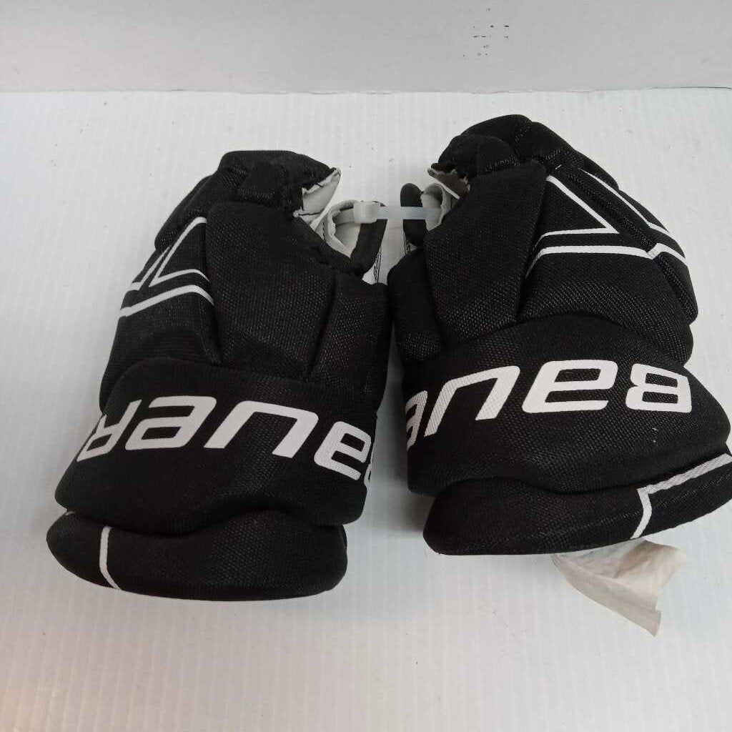 Bauer NSX Hockey Gloves Black/White Size Youth 8"