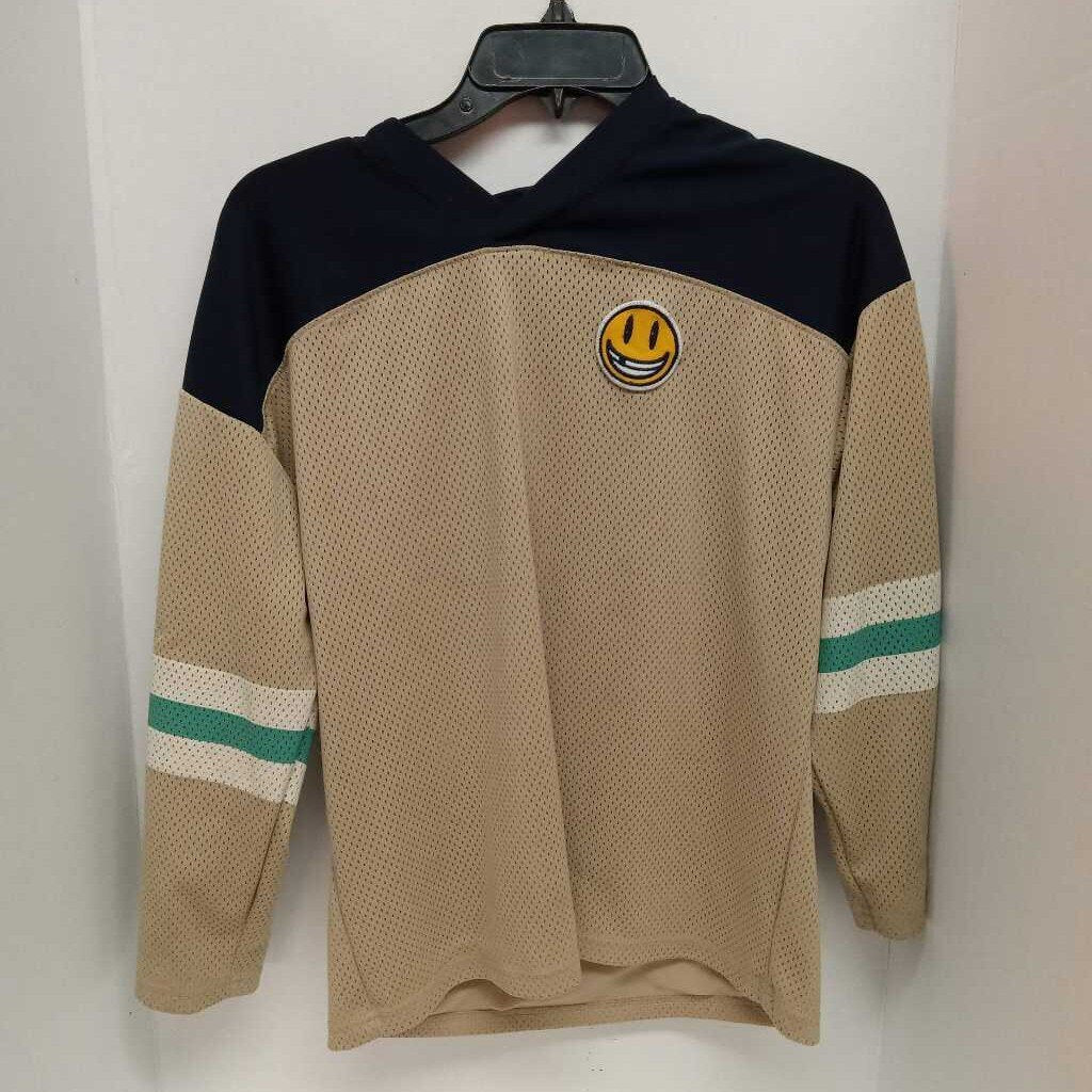 Old Navy Active Hockey Jersey Navy/Brown Size Youth Large