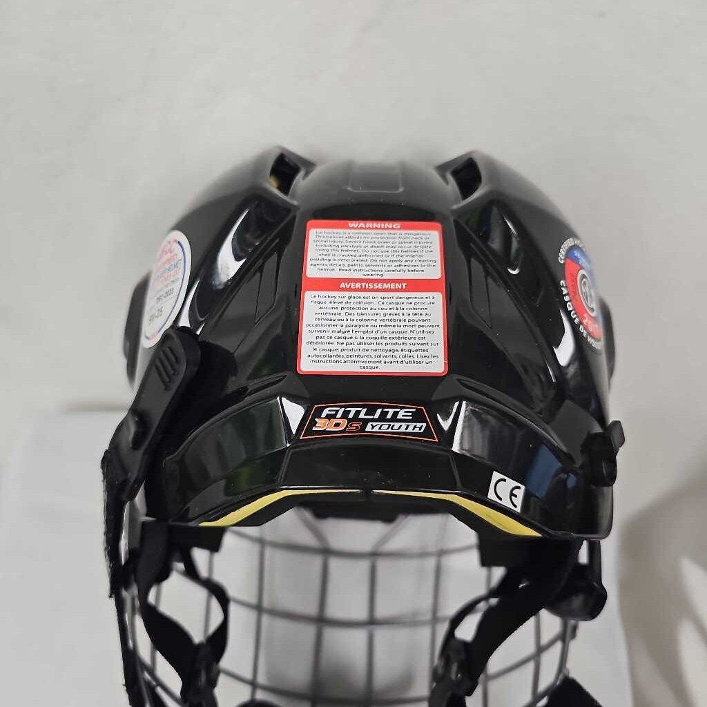 CCM FitLite 3DS Hockey Helmet Combo - Youth