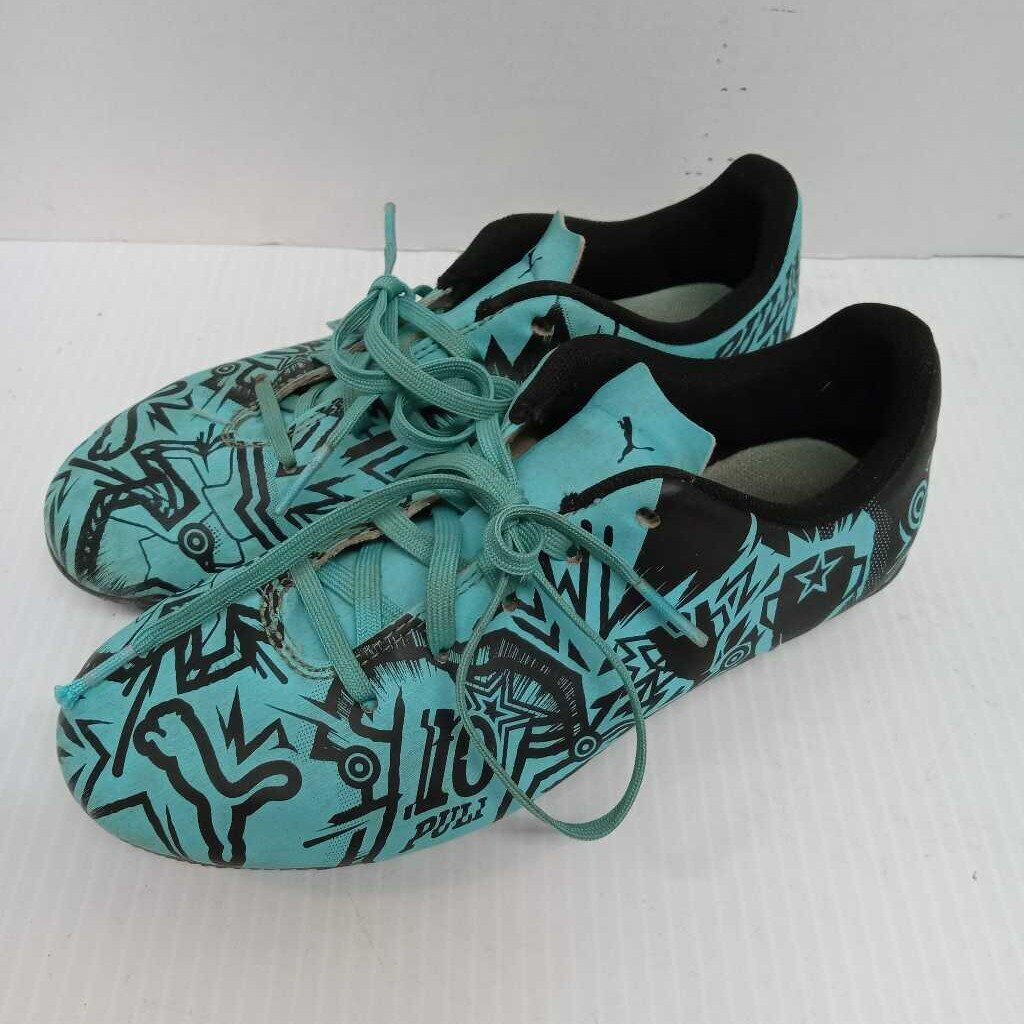 Puma Puli Soccer Cleats Lt Blue/Black Size 2