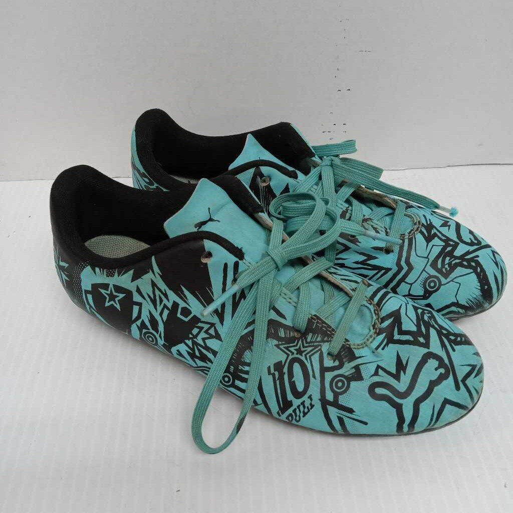 Puma Puli Soccer Cleats Lt Blue/Black Size 2