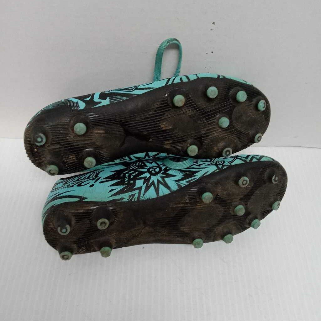 Puma Puli Soccer Cleats Lt Blue/Black Size 2