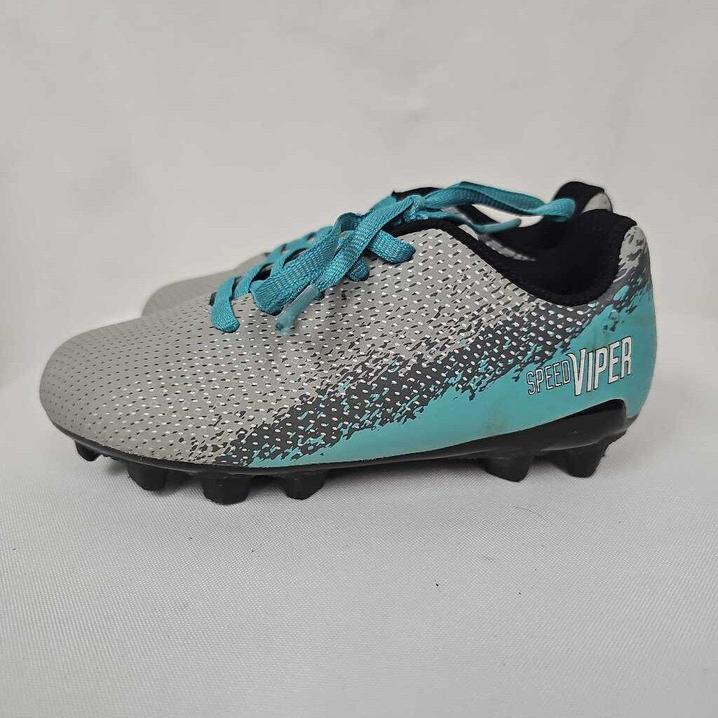 DSG Speed Viper Youth Soccer Cleats | Youth 10 | Gray/Teal