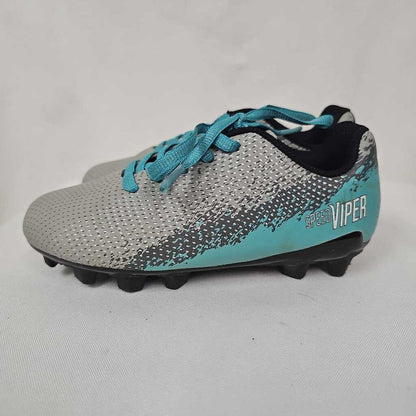 DSG Speed Viper Youth Soccer Cleats | Youth 10 | Gray/Teal