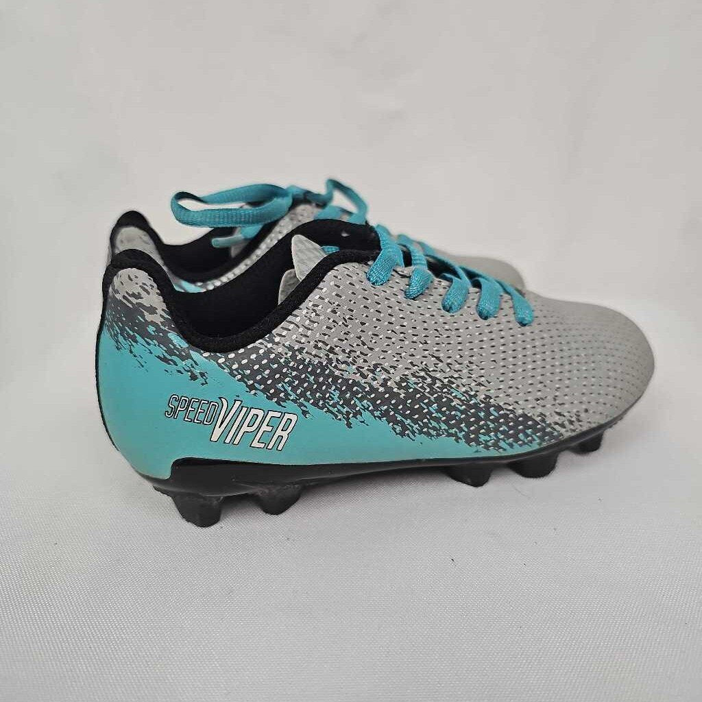 DSG Speed Viper Youth Soccer Cleats | Youth 10 | Gray/Teal