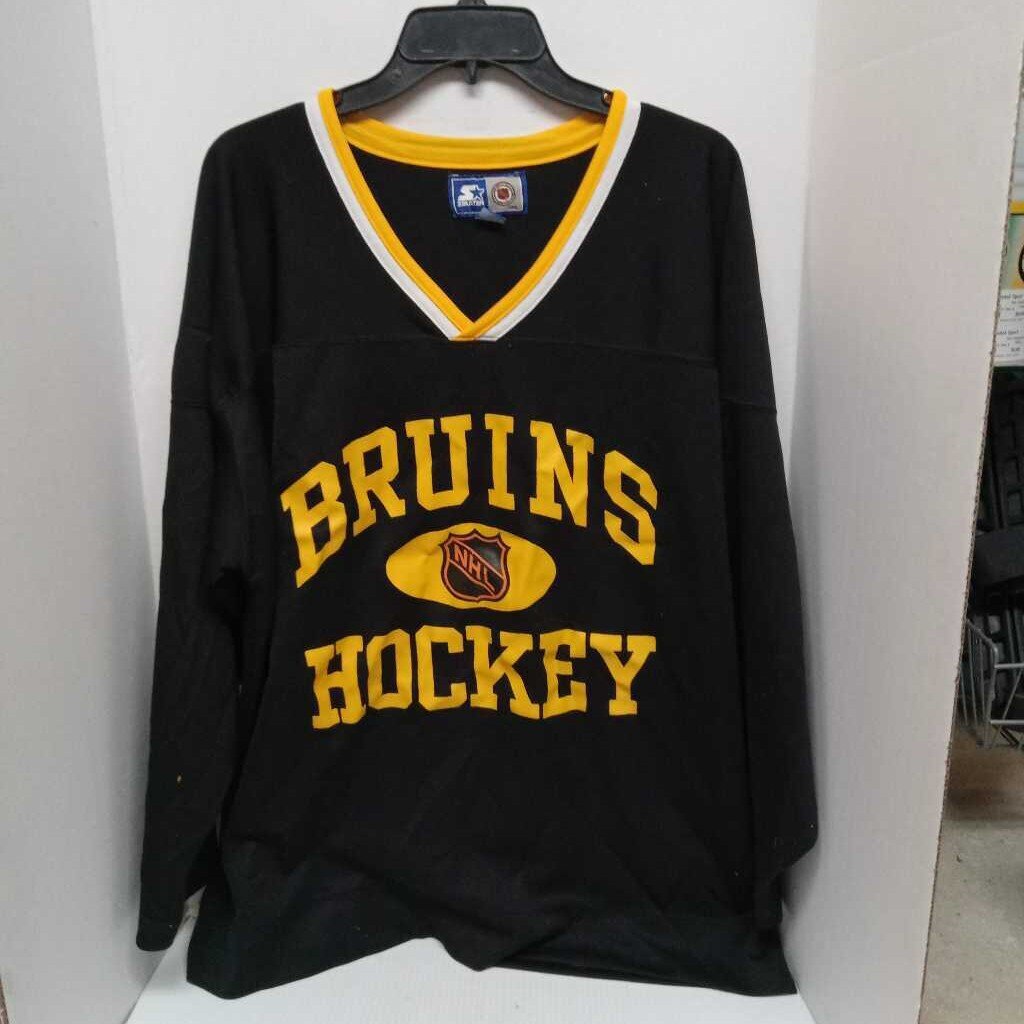 Starter Boston Bruins Hockey Jersey Black/Gold Size Senior XL