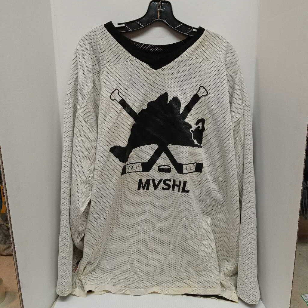 Unbranded MVSHL Hockey Jersey Reversable Black/White Size Senior XL