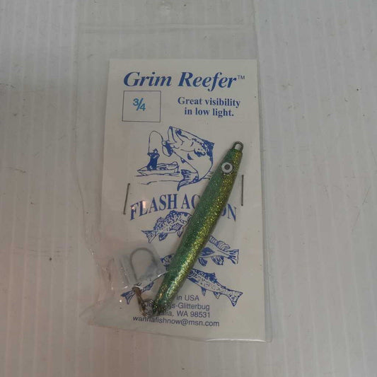 Grim Reefer Hyper Vis Jig Green Size .75oz