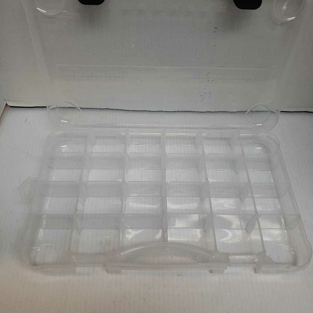 Unbranded Clear Plastic Tackle Stowaway 13.5"x 8.5"x 2"